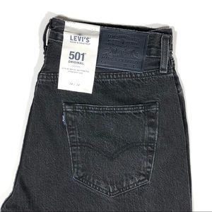 Levis 501 Made & Crafted Selvedge Denim Jeans Black